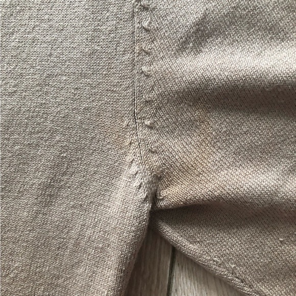 BCBG Maxazria Y2K Silk Blend Faux Wrap Lace Flare Dress in Beige Size XS - Picture 11 of 12